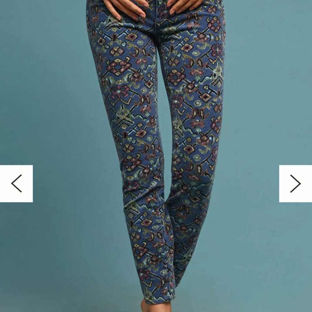 Anthropologie Pilcro Corduroy High-Rise Skinny Jeans - size 26